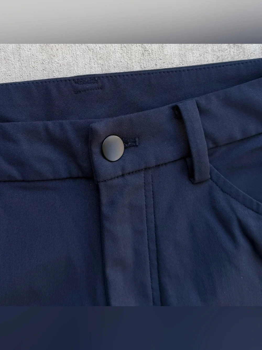 Lululemon ABC Straight Fit 5 Pocket Pants Men Size 30 Stretch Active Navy